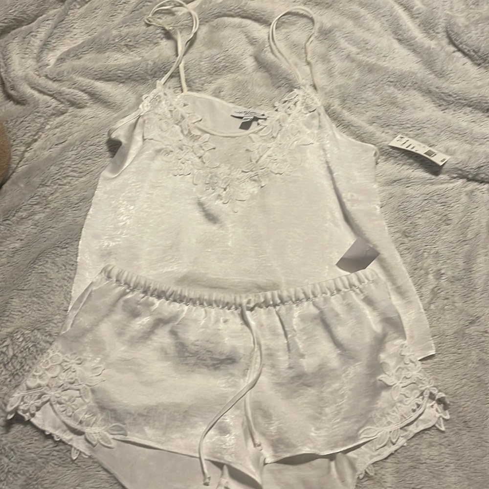 NWT In Bloom White Lingerie/ Pajama Two Piece Set